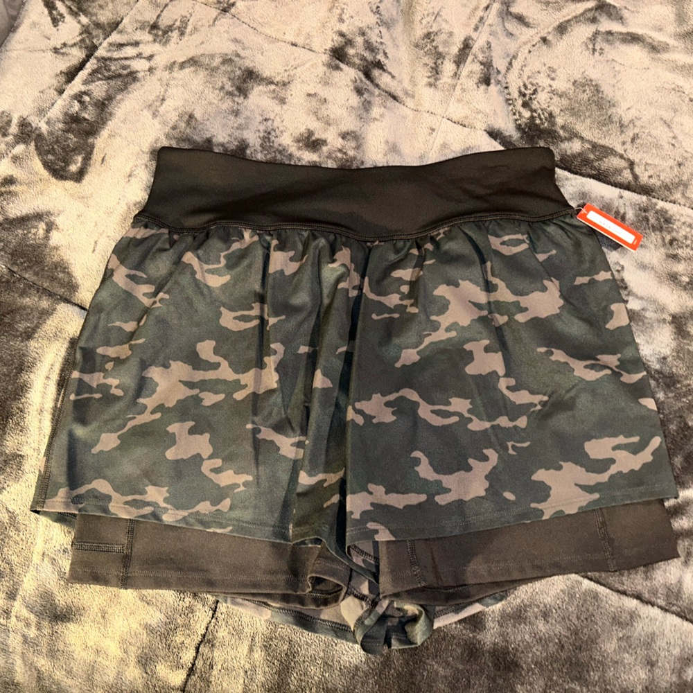 Spanx camo shorts